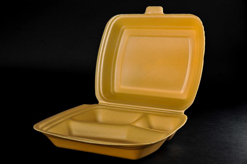 Polystyrene container with a lid(menu box) MB 3