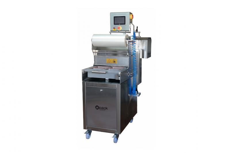 Poluautomatska mašina za varenje (top sealing) posuda