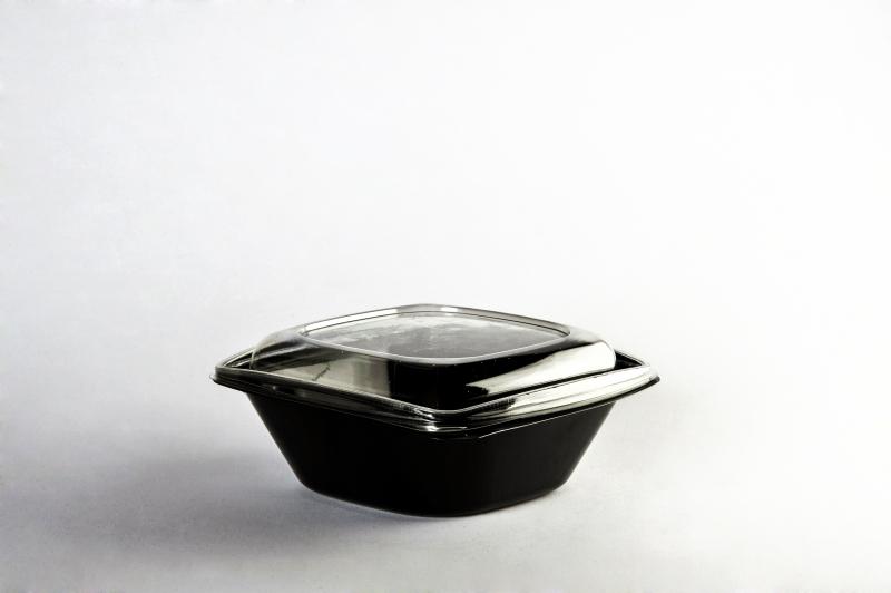 Black bowl for salad 1000ml