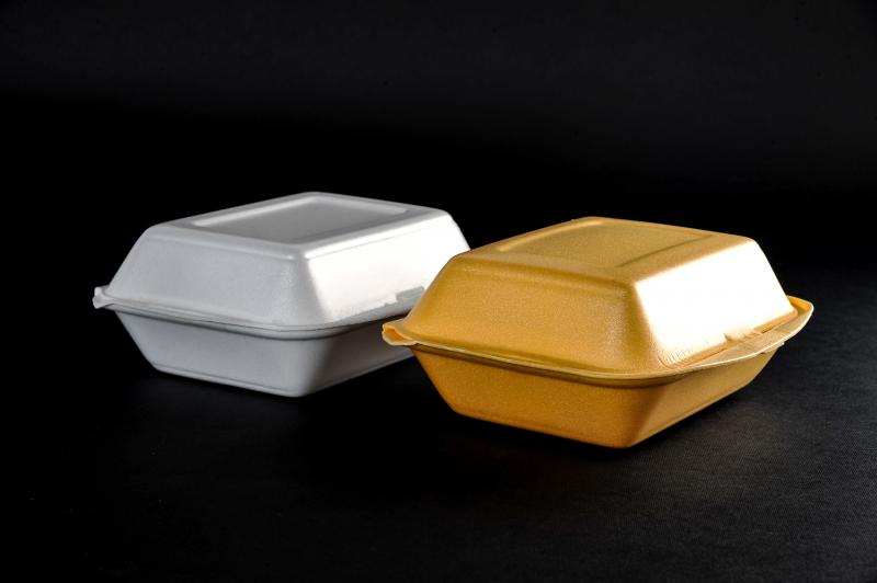 Polystyrene container with a lid(menu box) HB 9