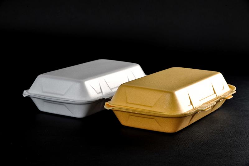 Polystyrene container with a lid(menu box) HB 10